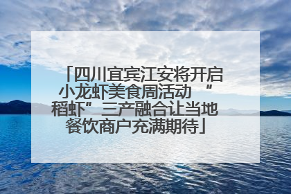 四川宜宾江安将开启小龙虾美食周活动 “稻虾”三产融合让当地餐饮商户充满期待