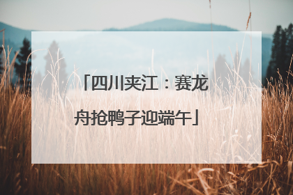 四川夹江：赛龙舟抢鸭子迎端午