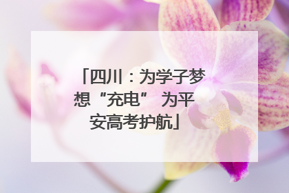 四川：为学子梦想“充电” 为平安高考护航