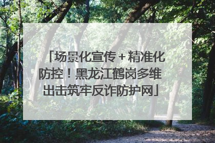 场景化宣传＋精准化防控！黑龙江鹤岗多维出击筑牢反诈防护网