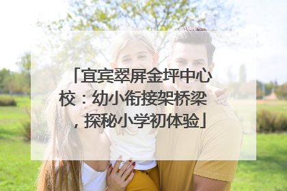 宜宾翠屏金坪中心校：幼小衔接架桥梁，探秘小学初体验