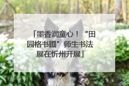 墨香润童心！“田园格书圃”师生书法展在忻州开展