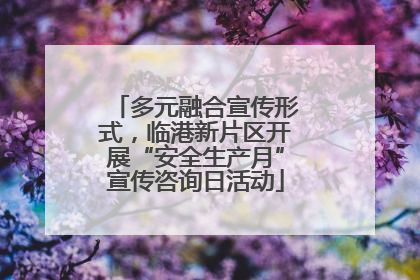 多元融合宣传形式，临港新片区开展“安全生产月”宣传咨询日活动