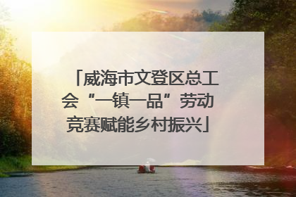 威海市文登区总工会“一镇一品”劳动竞赛赋能乡村振兴