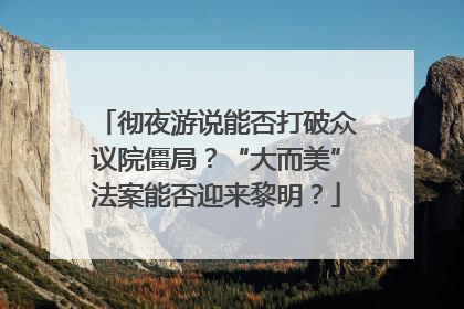 彻夜游说能否打破众议院僵局？“大而美”法案能否迎来黎明？