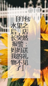 打包水果之后，店长突然报警：妈妈送我的礼物不见了