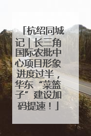 杭绍同城记｜长三角国际农批中心项目形象进度过半，华东“菜篮子”建设加码提速！
