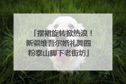 摆裙旋转掀热浪！新疆维吾尔婚礼舞圈粉泰山脚下老街坊