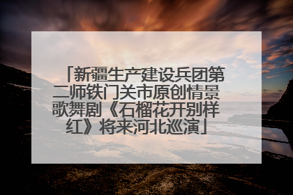新疆生产建设兵团第二师铁门关市原创情景歌舞剧《石榴花开别样红》将来河北巡演