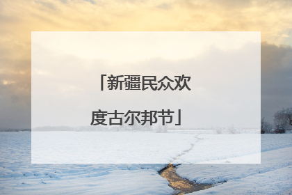 新疆民众欢度古尔邦节