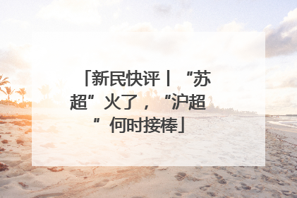 新民快评丨“苏超”火了，“沪超”何时接棒