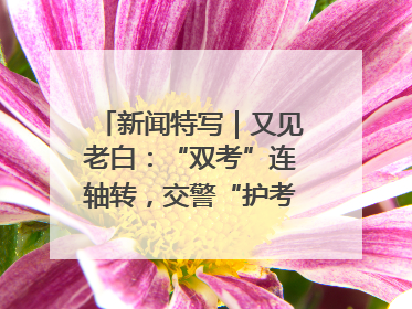 新闻特写｜又见老白：“双考”连轴转，交警“护考档”密集开启