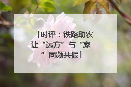 时评：铁路助农让“远方”与“家”同频共振