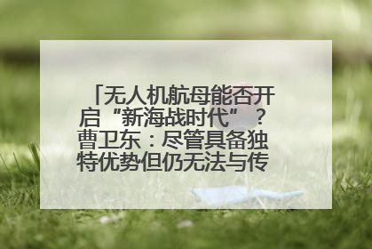 无人机航母能否开启“新海战时代”？曹卫东：尽管具备独特优势但仍无法与传统航母相提并论