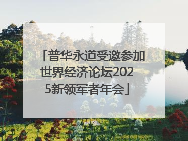 普华永道受邀参加世界经济论坛2025新领军者年会