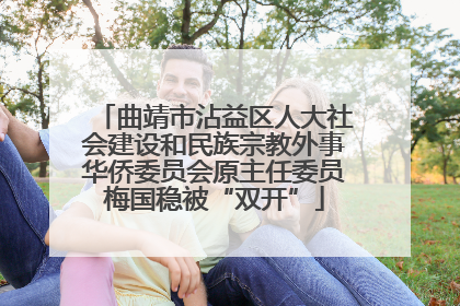 曲靖市沾益区人大社会建设和民族宗教外事华侨委员会原主任委员梅国稳被“双开”