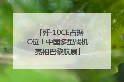 歼-10CE占据C位！中国多型战机亮相巴黎航展