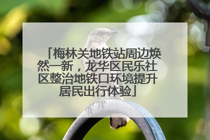 梅林关地铁站周边焕然一新，龙华区民乐社区整治地铁口环境提升居民出行体验