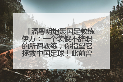 潘粤明炮轰国足教练伊万：一个装傻不辞职的所谓教练，你指望它拯救中国足球！此前曾多次发文评价国足