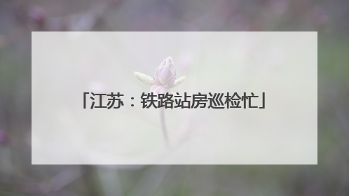 江苏：铁路站房巡检忙