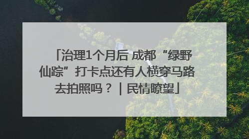 治理1个月后 成都“绿野仙踪”打卡点还有人横穿马路去拍照吗？｜民情瞭望