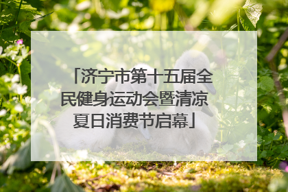 济宁市第十五届全民健身运动会暨清凉夏日消费节启幕
