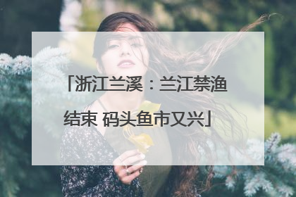 浙江兰溪：兰江禁渔结束 码头鱼市又兴