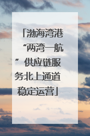 渤海湾港“两湾一航”供应链服务北上通道稳定运营