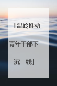 温岭推动青年干部下沉一线