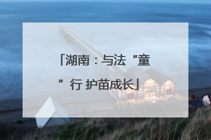 湖南：与法“童”行 护苗成长
