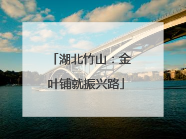 湖北竹山：金叶铺就振兴路
