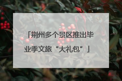 荆州多个景区推出毕业季文旅“大礼包”