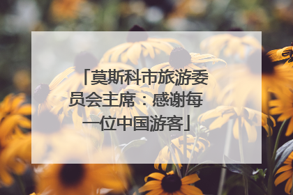 莫斯科市旅游委员会主席：感谢每一位中国游客