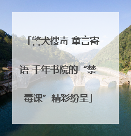 警犬搜毒 童言寄语 千年书院的“禁毒课”精彩纷呈
