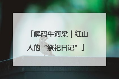 解码牛河梁｜红山人的“祭祀日记”