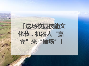 这场校园技能文化节，机器人“嘉宾”来“捧场”