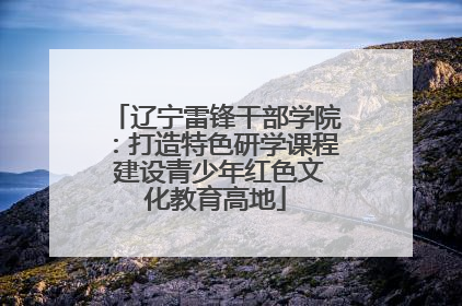 辽宁雷锋干部学院：打造特色研学课程 建设青少年红色文化教育高地