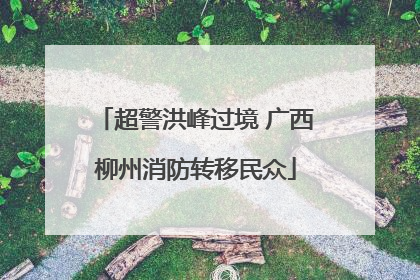 超警洪峰过境 广西柳州消防转移民众