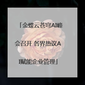 金蝶云苍穹AI峰会召开 各界热议AI赋能企业管理