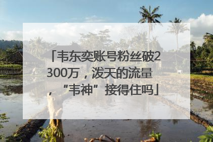 韦东奕账号粉丝破2300万，泼天的流量，“韦神”接得住吗