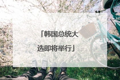 韩国总统大选即将举行