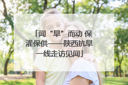 闻“旱”而动 保灌保供——陕西抗旱一线走访见闻