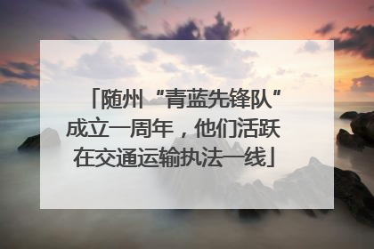 随州“青蓝先锋队”成立一周年，他们活跃在交通运输执法一线