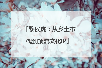 黎侯虎：从乡土布偶到顶流文化IP