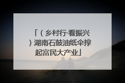 （乡村行·看振兴）湖南石鼓油纸伞撑起富民大产业