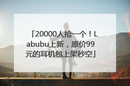 20000人抢一个！Labubu上新，原价99元的耳机包上架秒空