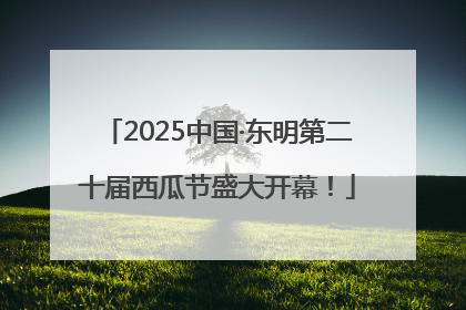 2025中国·东明第二十届西瓜节盛大开幕！