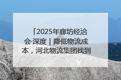 2025年廊坊经洽会·深度｜降低物流成本，河北物流集团找到一把“金钥匙”