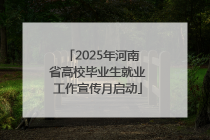 2025年河南省高校毕业生就业工作宣传月启动