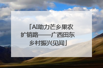 AI助力芒乡果农扩销路——广西田东乡村振兴见闻